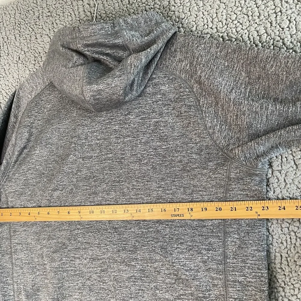 Adidas Essentials Sweater Mens Large Gray Charcoal Hoodie Sportswear Climawarm - Picture 8 of 13